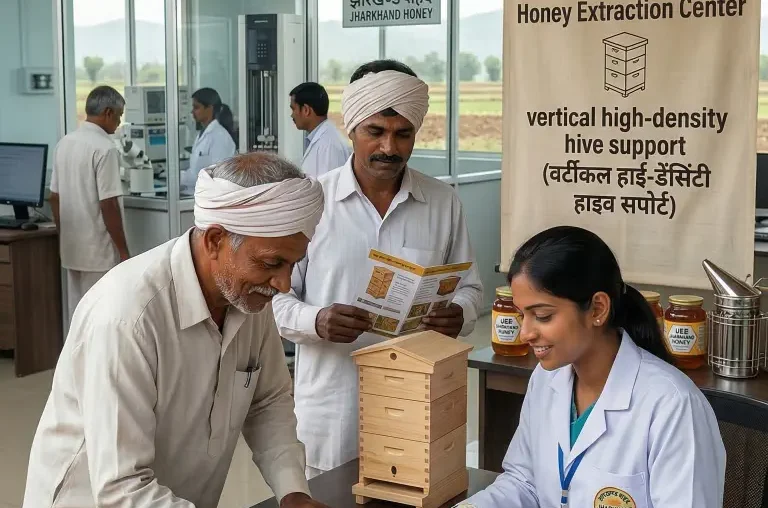 On-ground camps help farmers register and access training, testing and support services.