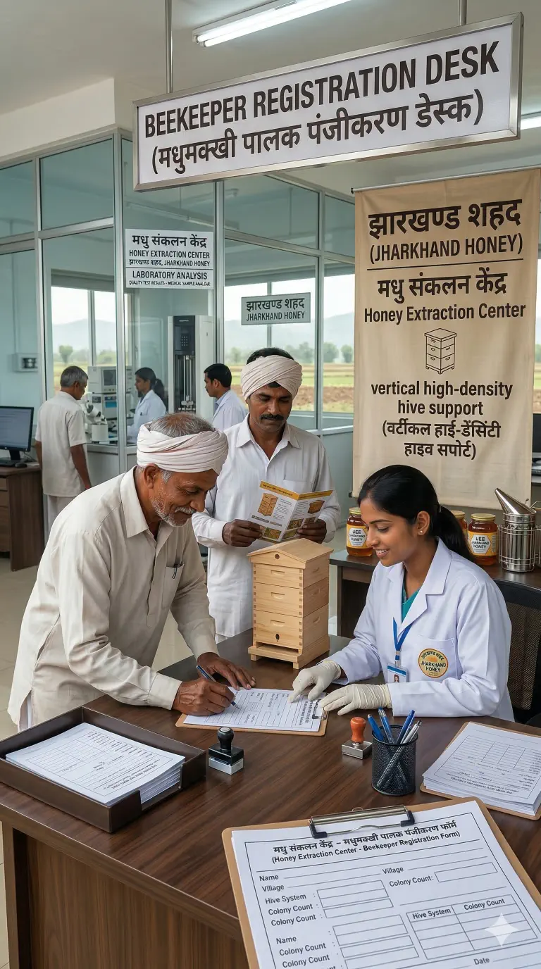 On-ground camps help farmers register and access training, testing and support services.